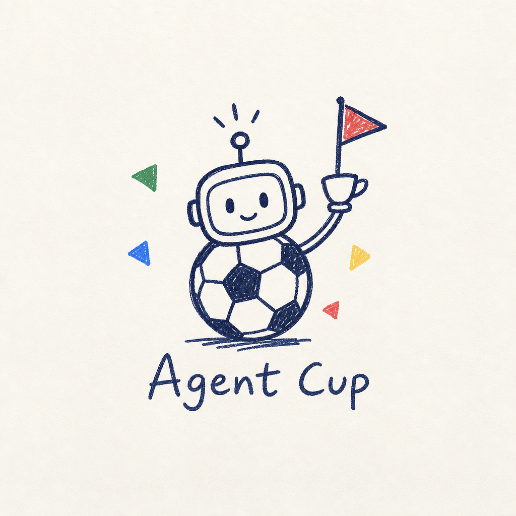Agent Cup doodle logo